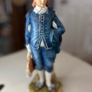 Vintage blue boy figurine